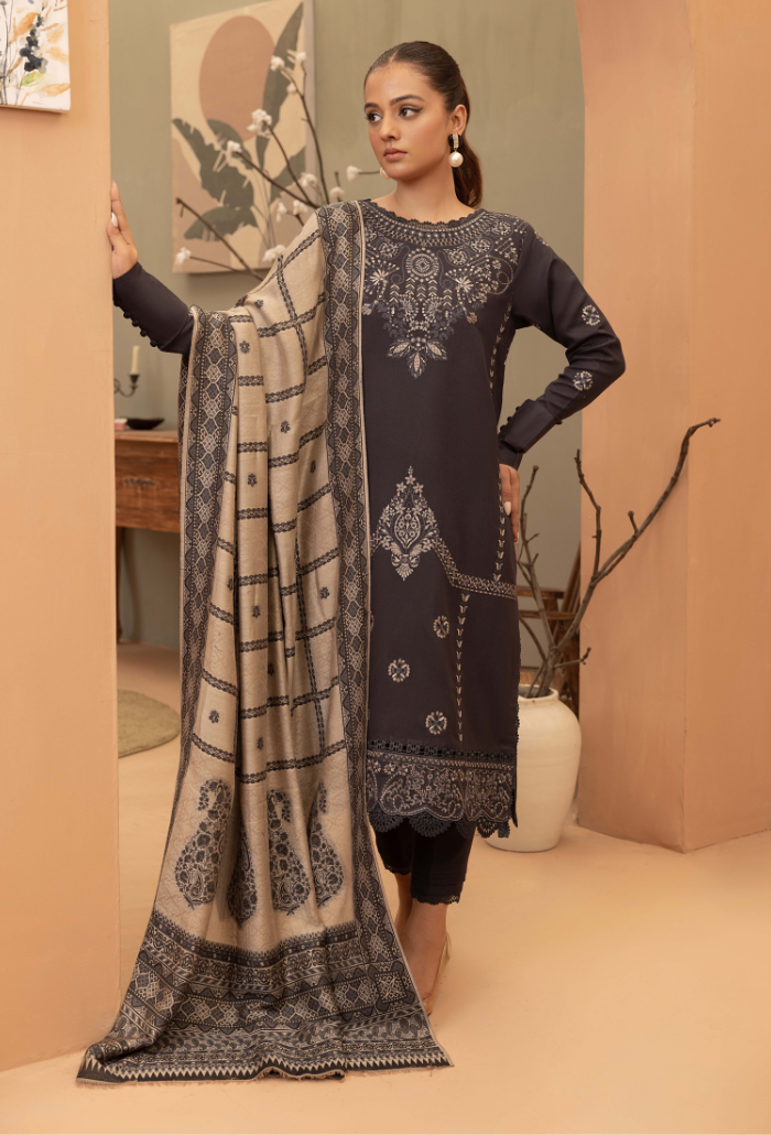 Carvan-D07 Premium Fabric Pakistani Winter Dresses - Humdum - 2