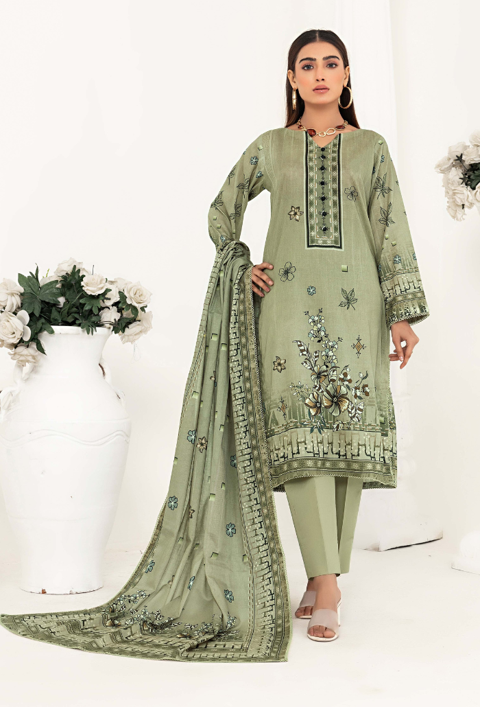 H Prints - D18 Lawn Pakistani Summer Dresses - Humdum - 1