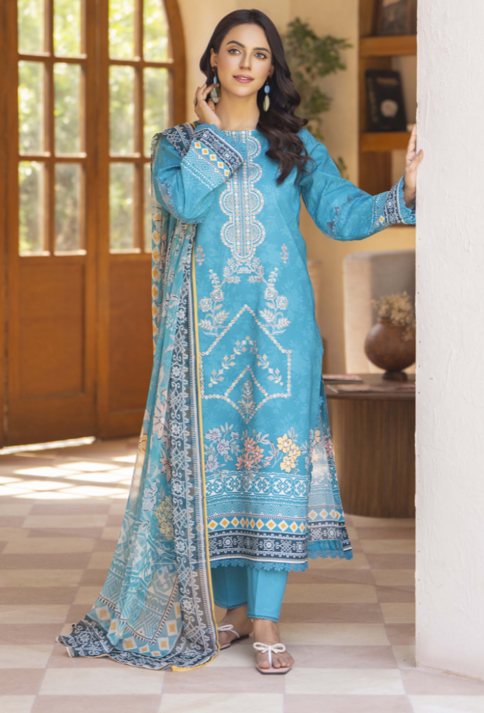 Zarwisha-D07 Chiffon Pakistani Summer Dresses - Humdum - 1