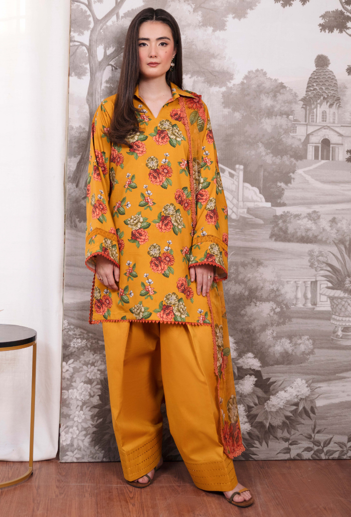 COCO - D07 Chiffon Pakistani Winter Dresses - Humdum - 1