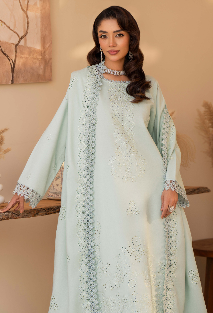 Jugnu By Humdum - D07 Premium Fabric Pakistani Winter Dresses - Humdum - 4