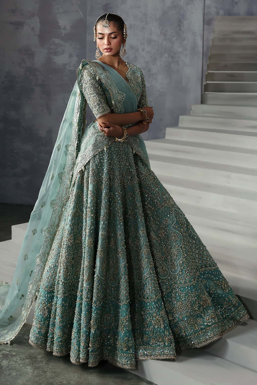 Amore Raw Silk Pakistani Formal Dresses - Afrozeh - 5