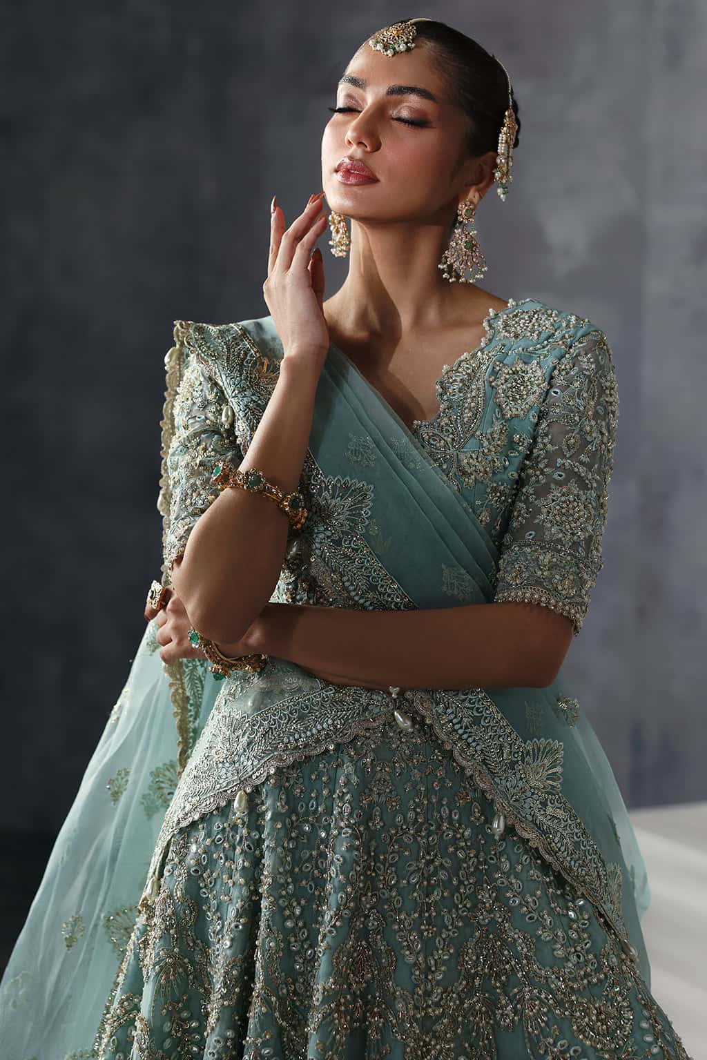 Amore Raw Silk Pakistani Formal Dresses - Afrozeh - 6
