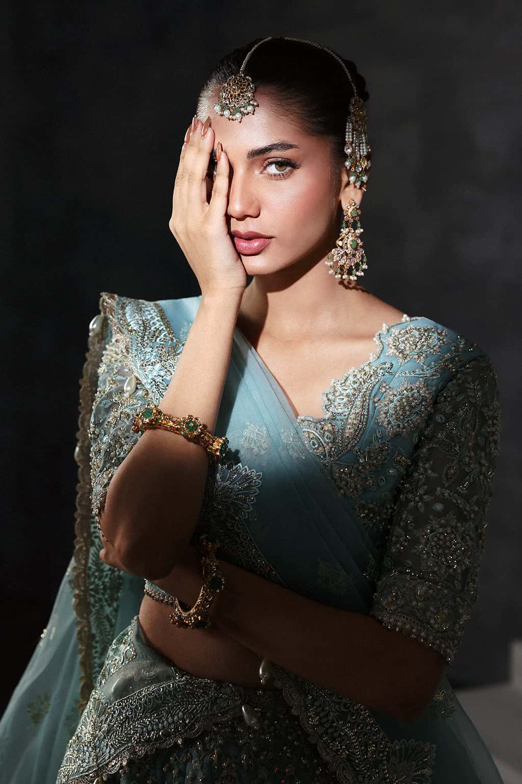 Amore Raw Silk Pakistani Formal Dresses - Afrozeh - 8