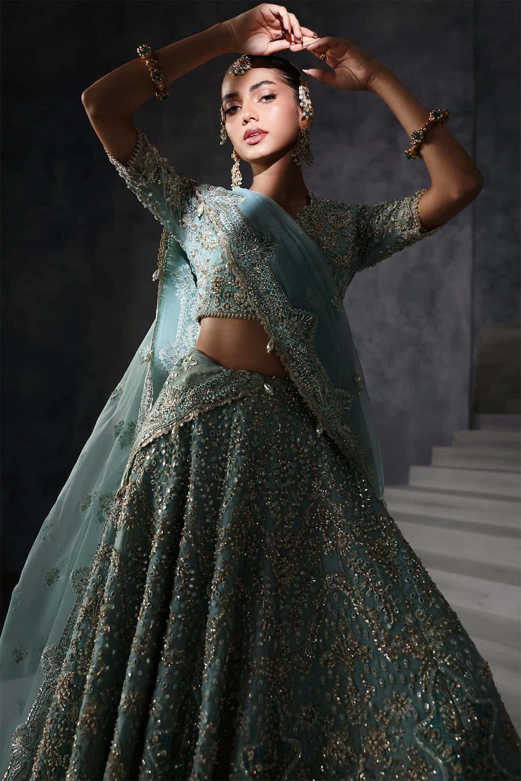 Amore Raw Silk Pakistani Formal Dresses - Afrozeh - 9