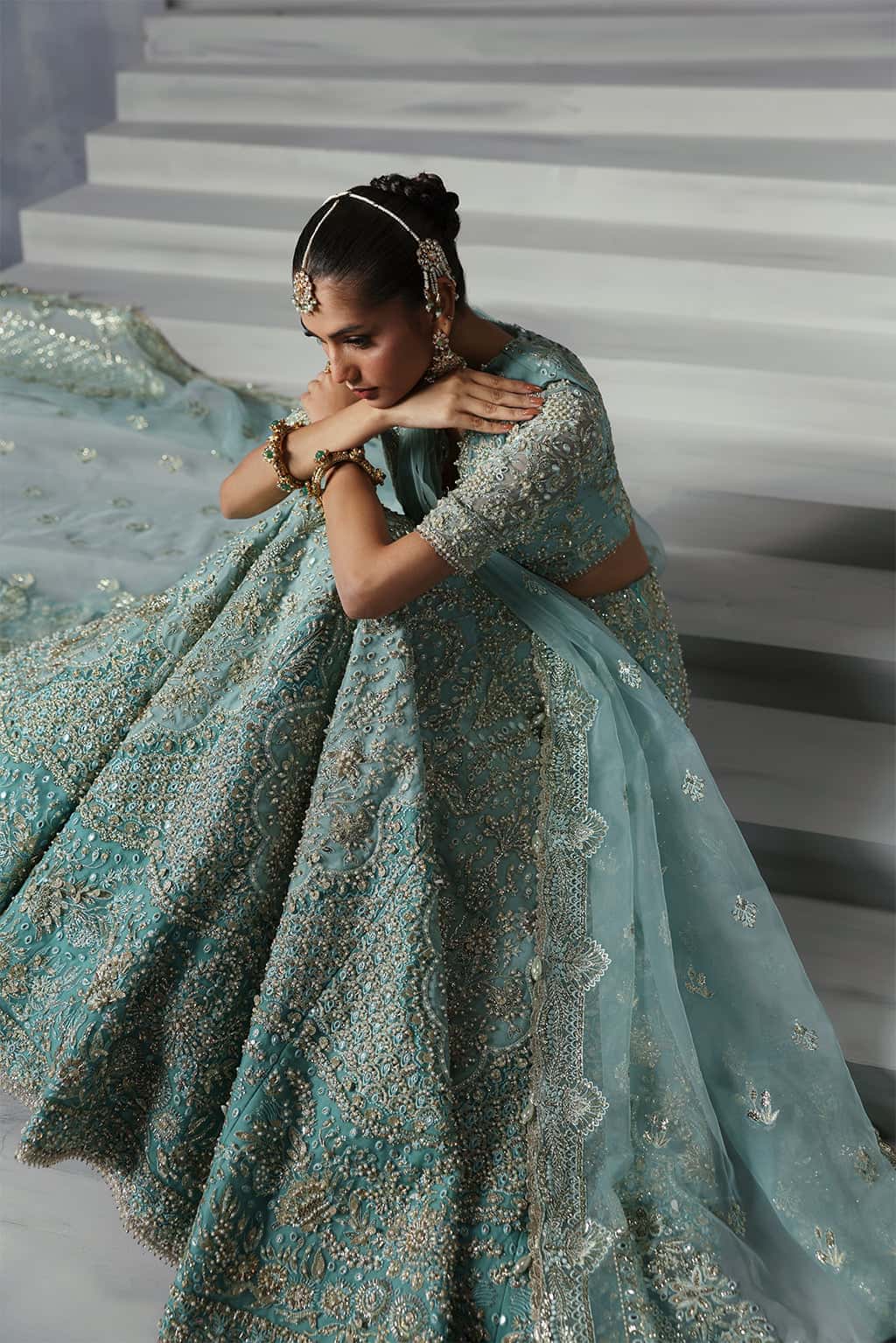 Amore Raw Silk Pakistani Formal Dresses - Afrozeh - 12
