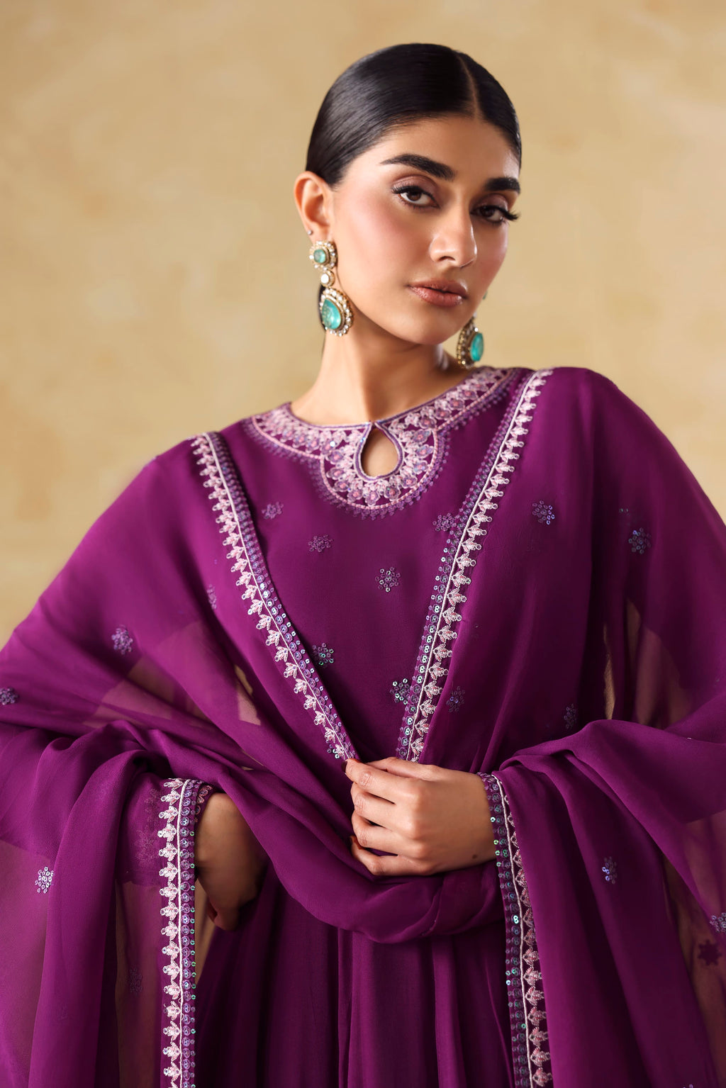 Aurea Raw Silk Pakistani Formal Dresses
