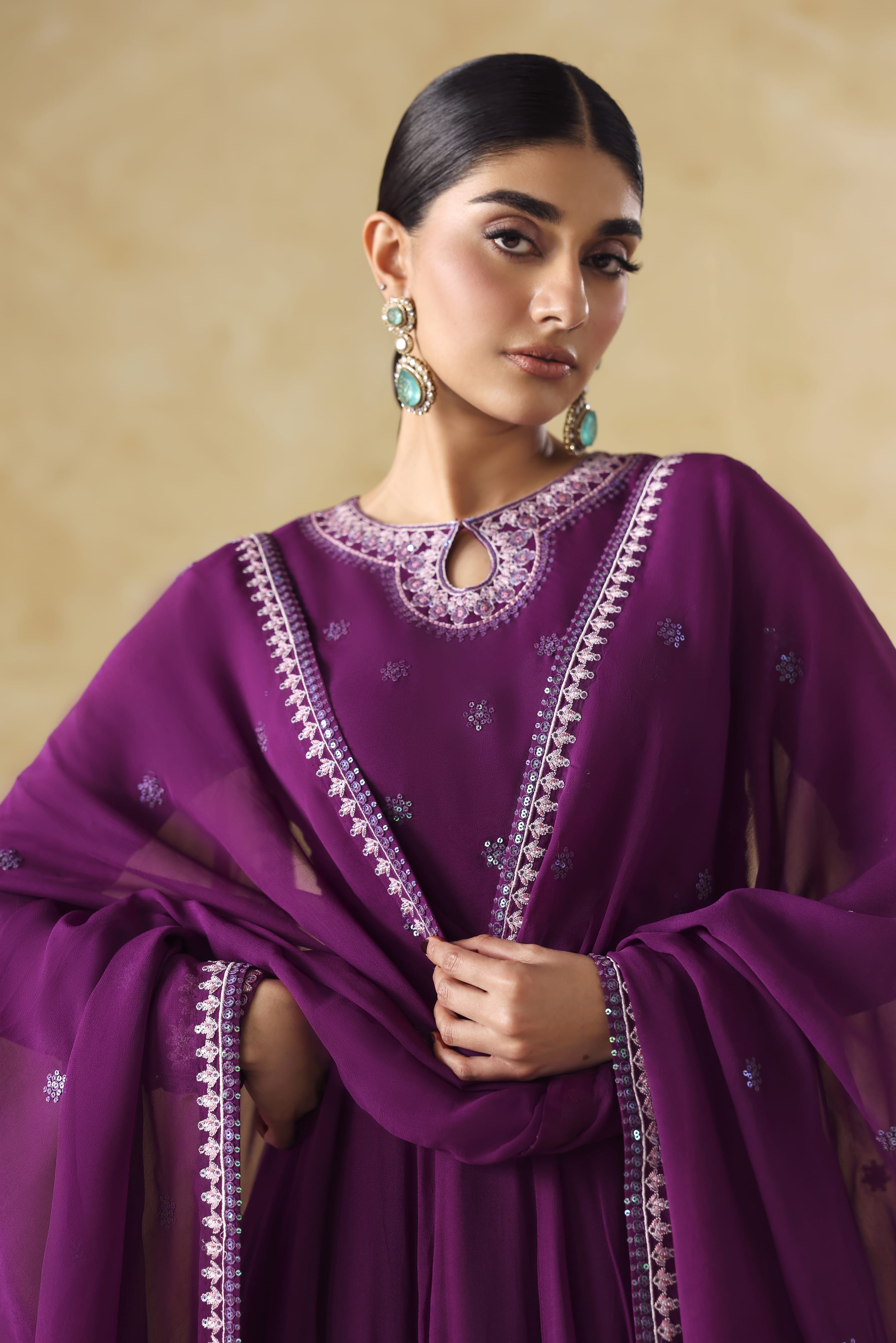 Aurea Raw Silk Pakistani Formal Dresses