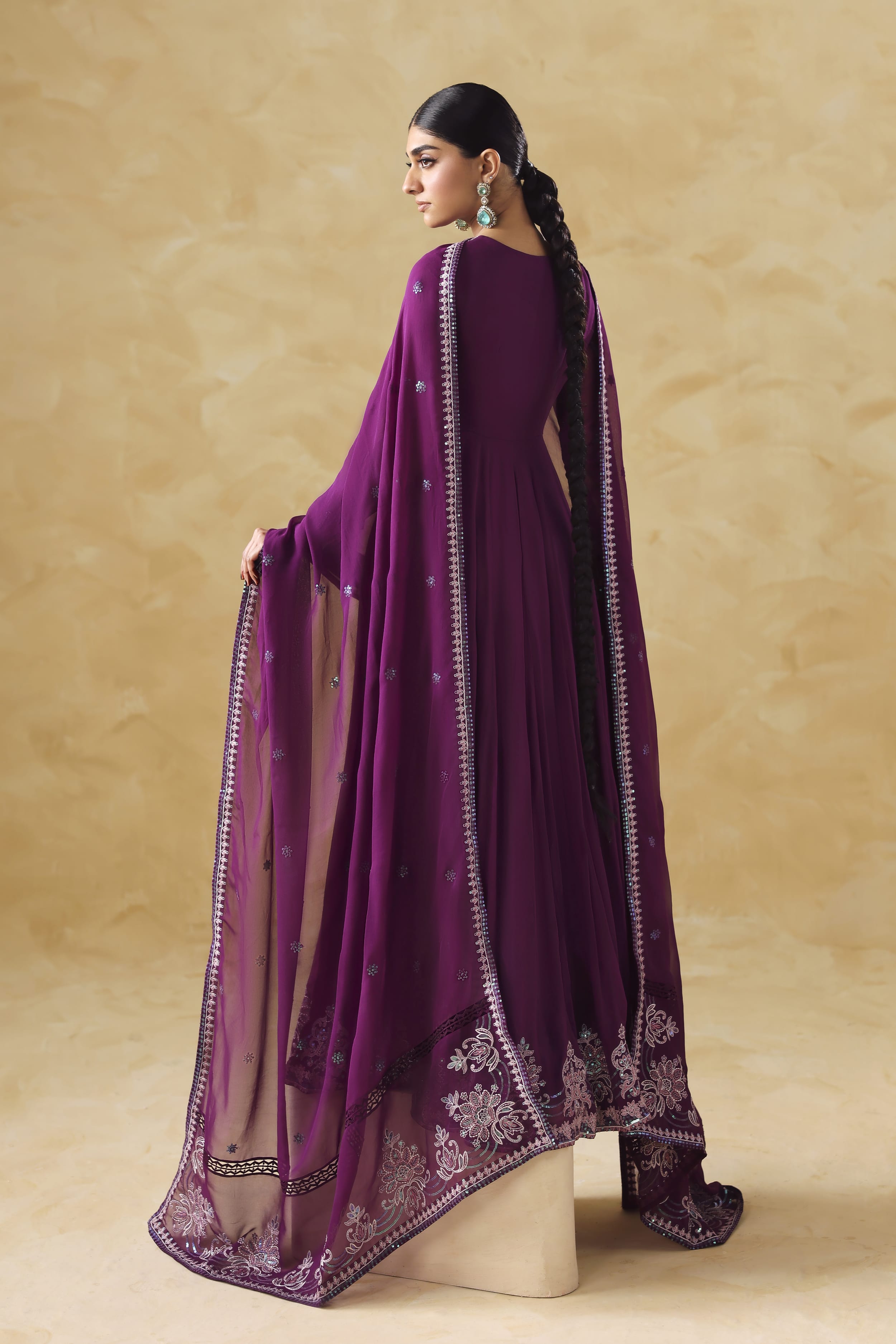 Aurea Raw Silk Pakistani Formal Dresses