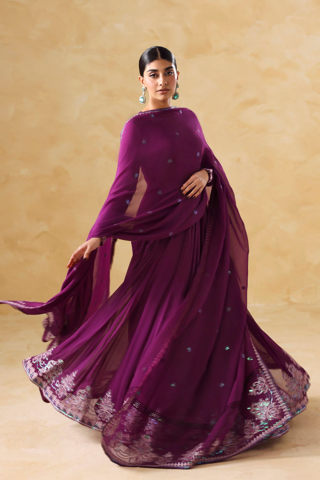 Aurea Raw Silk Pakistani Formal Dresses