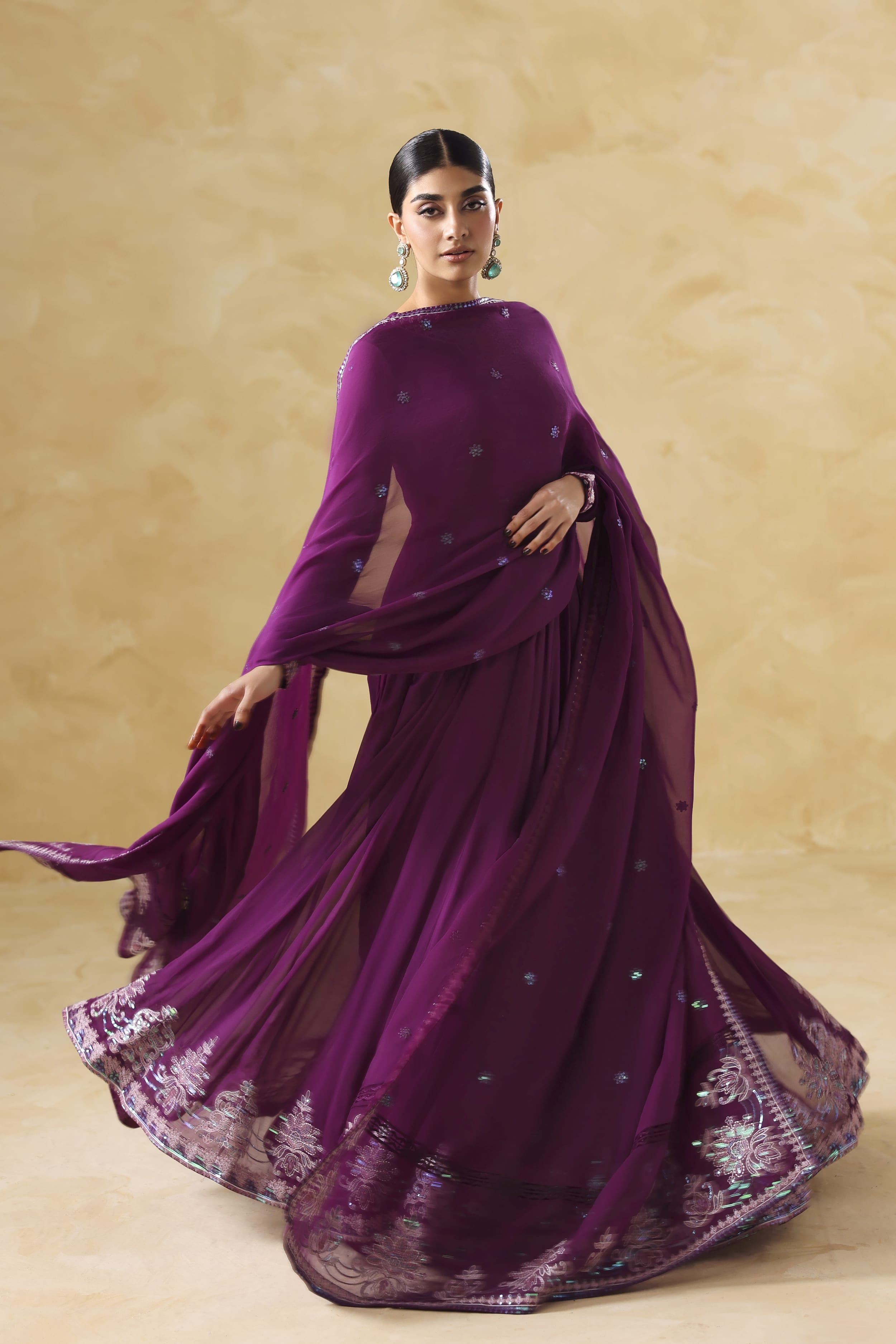 Aurea Raw Silk Pakistani Formal Dresses