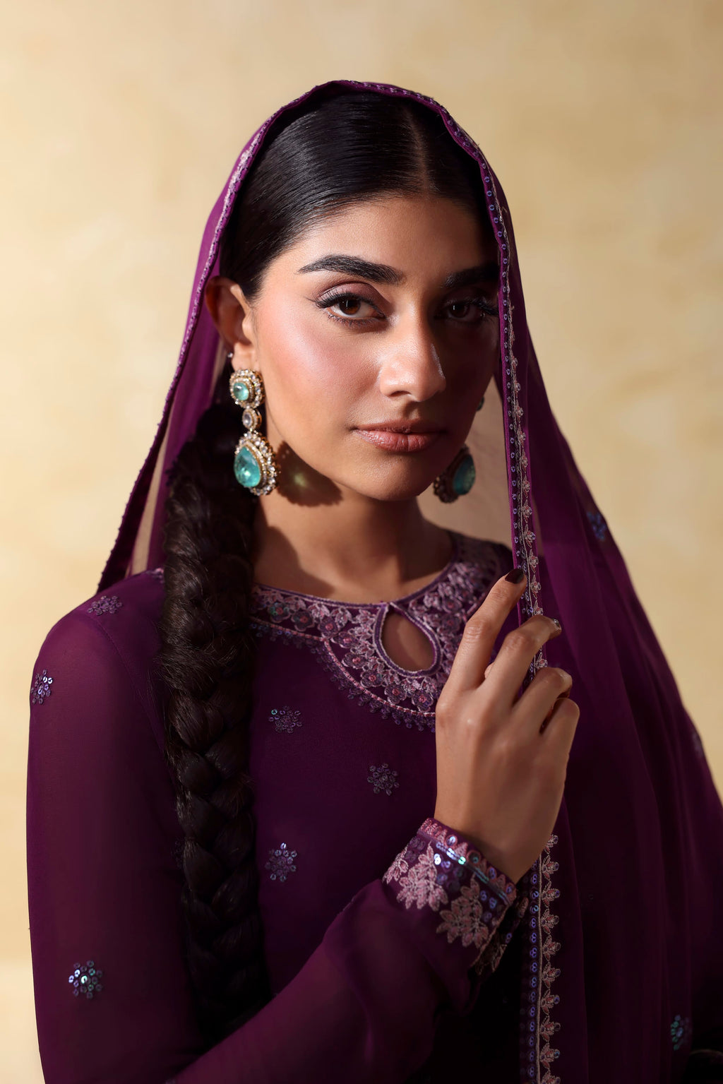 Aurea Raw Silk Pakistani Formal Dresses
