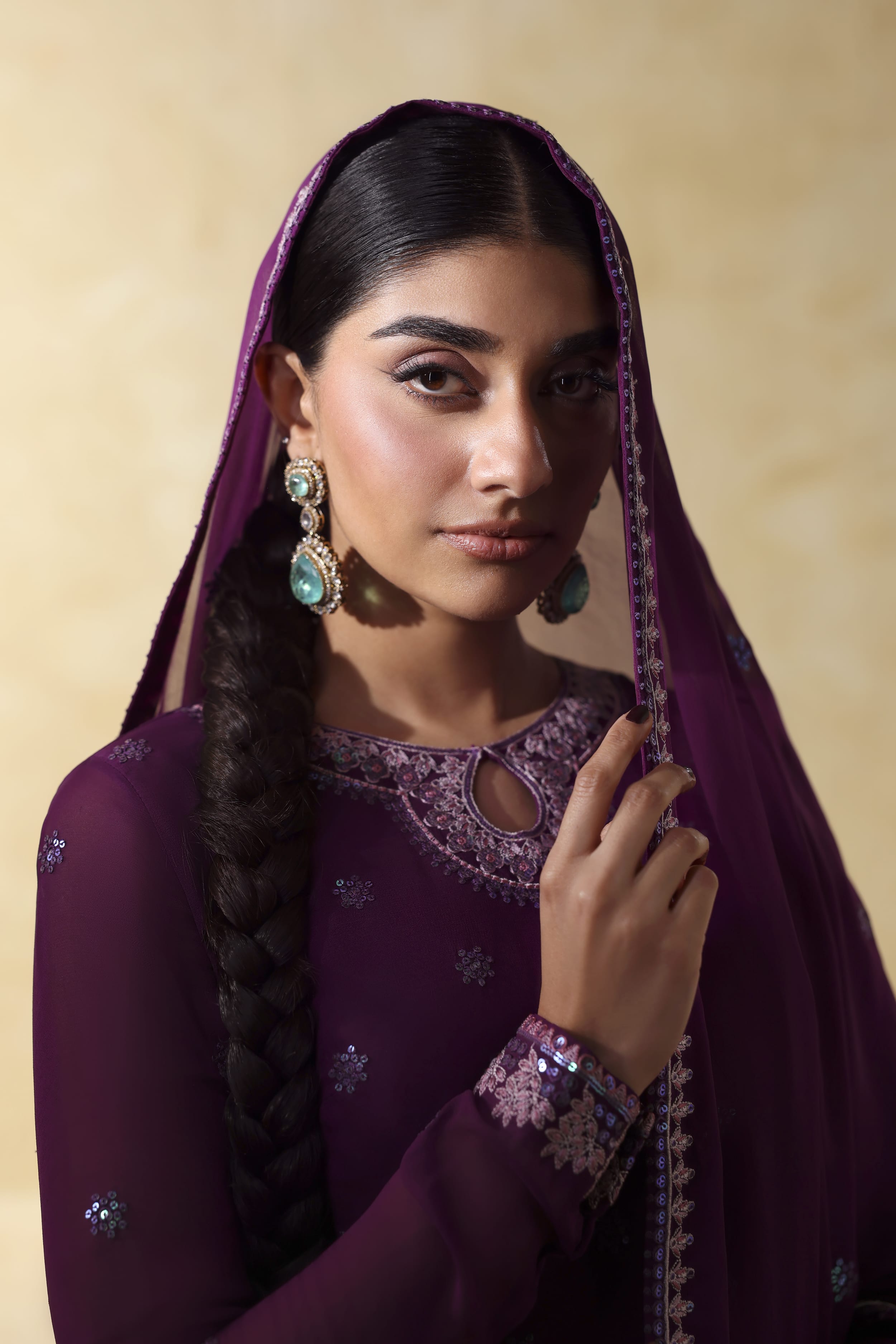 Aurea Raw Silk Pakistani Formal Dresses