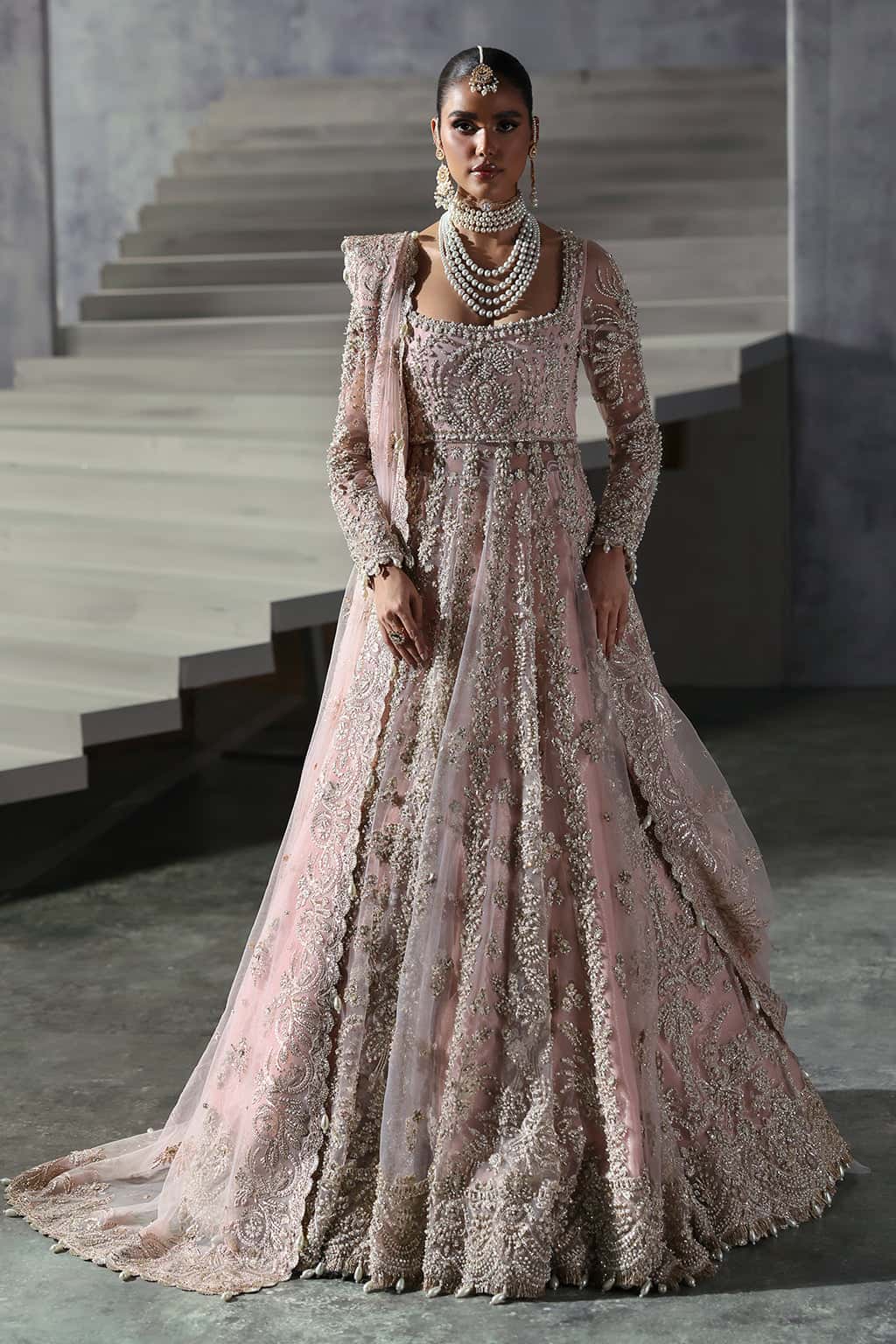 Sofia Raw Silk Pakistani Formal Dresses - Afrozeh - 1