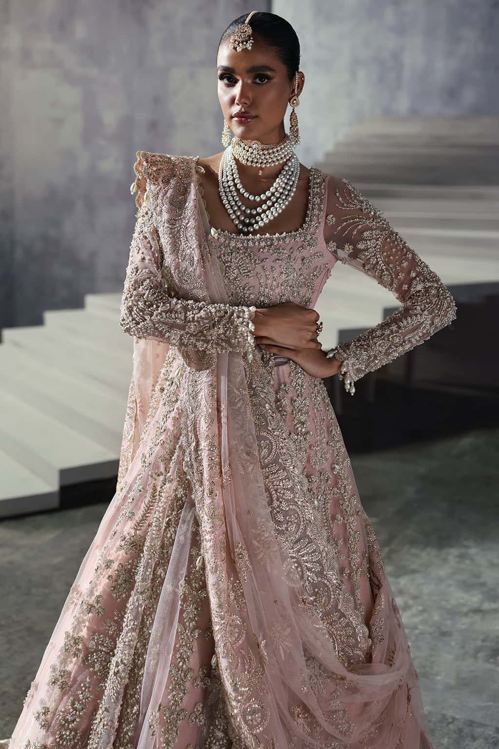 Sofia Raw Silk Pakistani Formal Dresses - Afrozeh - 7