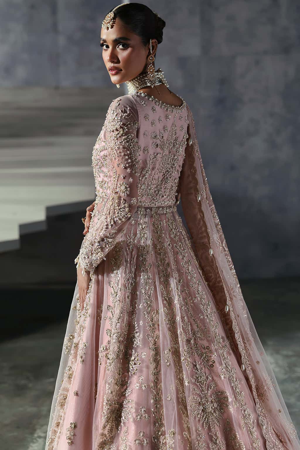 Sofia Raw Silk Pakistani Formal Dresses - Afrozeh - 8