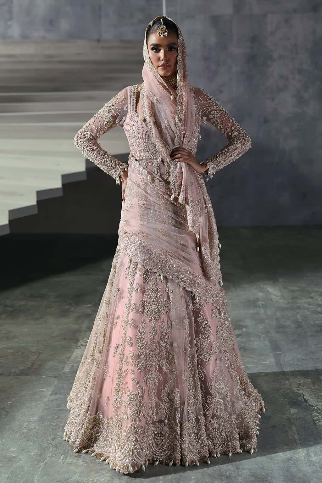 Sofia Raw Silk Pakistani Formal Dresses - Afrozeh - 9