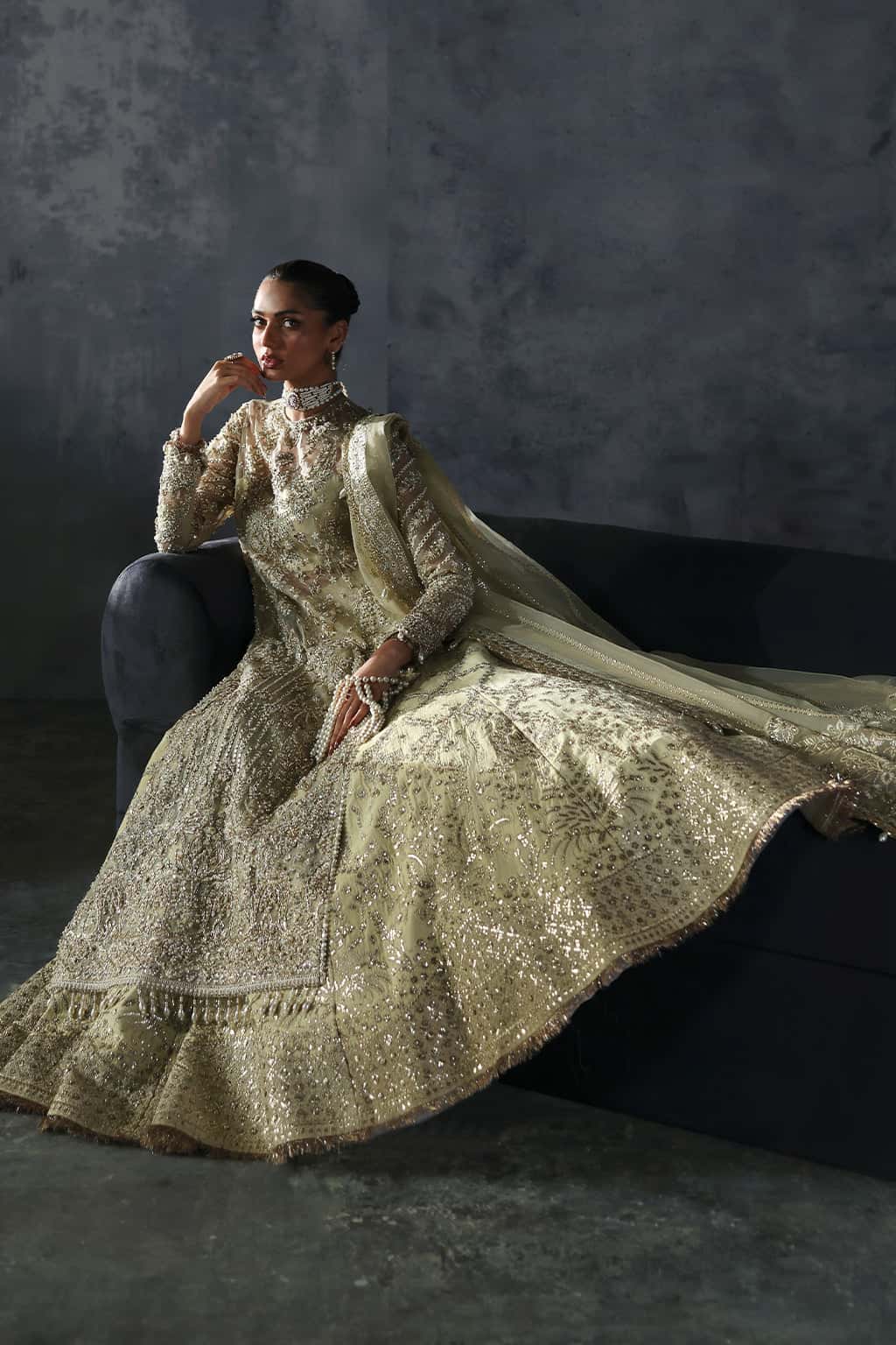 Orazio Raw Silk Pakistani Formal Dresses - Afrozeh - 6