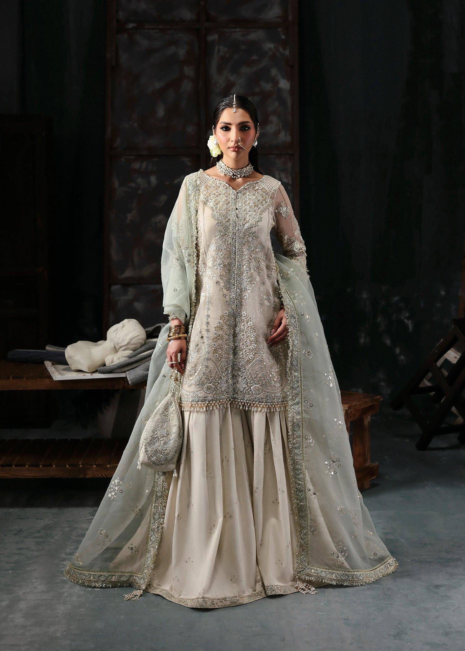 KARA Raw Silk Pakistani Formal Dresses