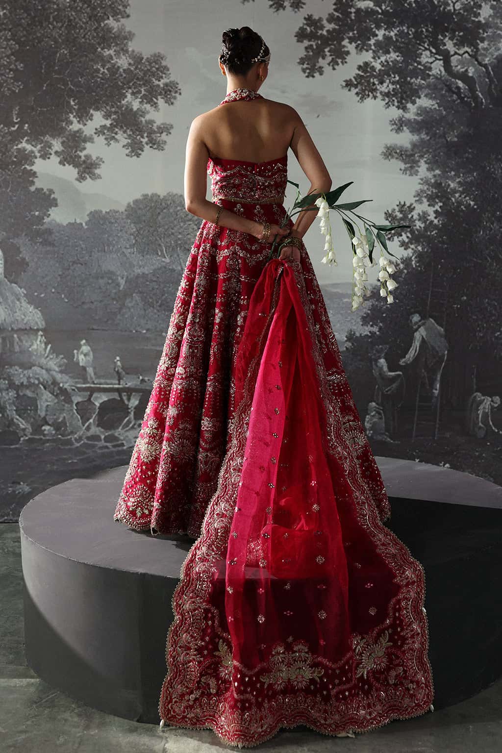 Claude Raw Silk Pakistani Formal Dresses - Afrozeh - 2