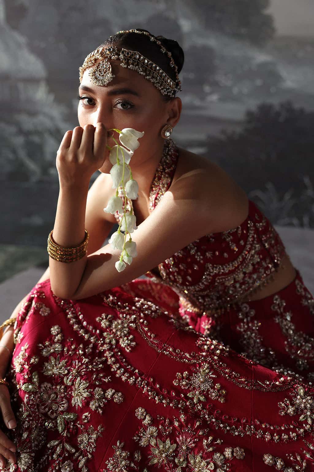 Claude Raw Silk Pakistani Formal Dresses - Afrozeh - 8