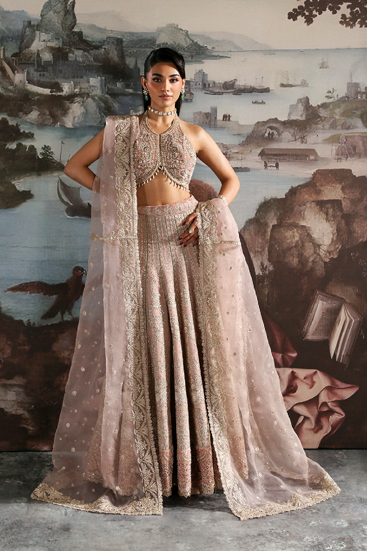 CELESTE Organza Pakistani Formal Dresses