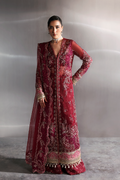 GARNET Raw Silk Pakistani Formal Dresses