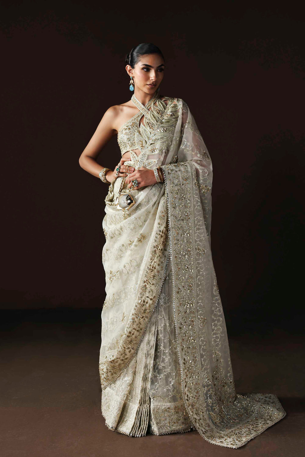 Luna Raw Silk Pakistani Formal Dresses