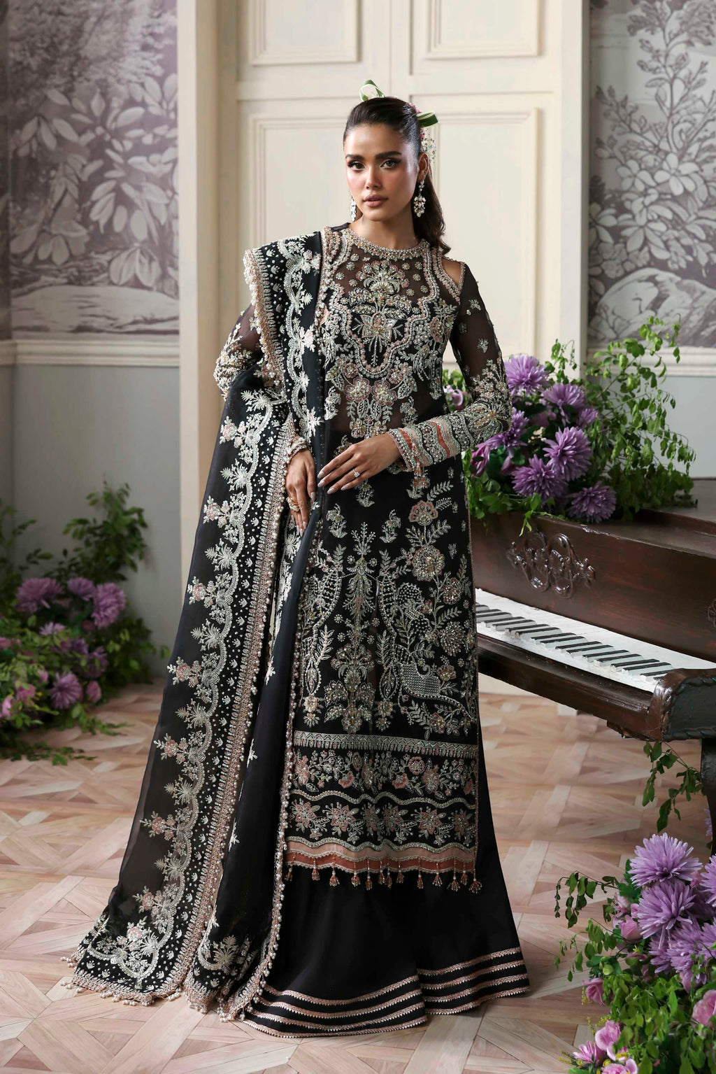 Nocturne Embroidered Pakistani Dress