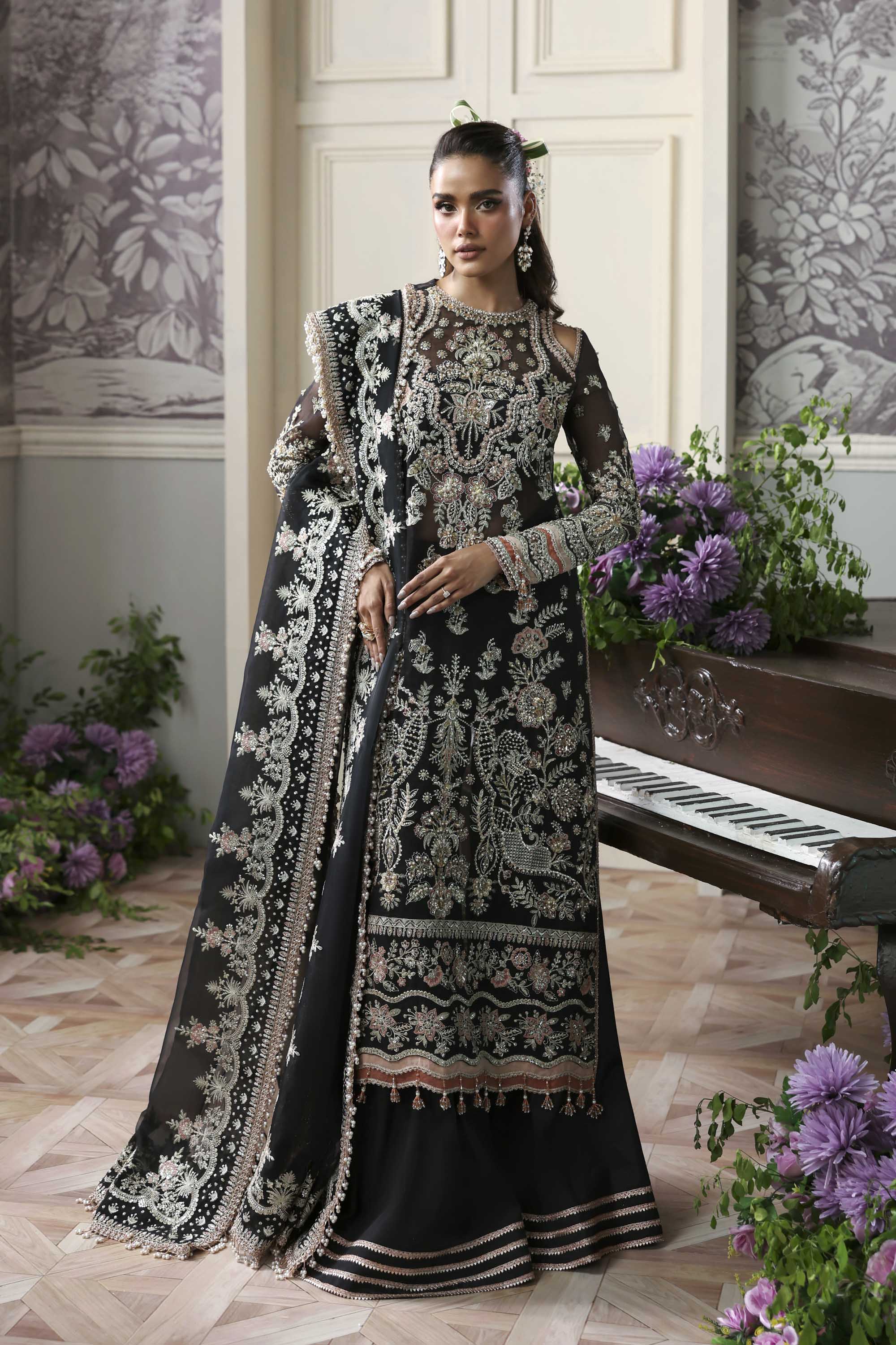 Nocturne Embroidered Pakistani Dress