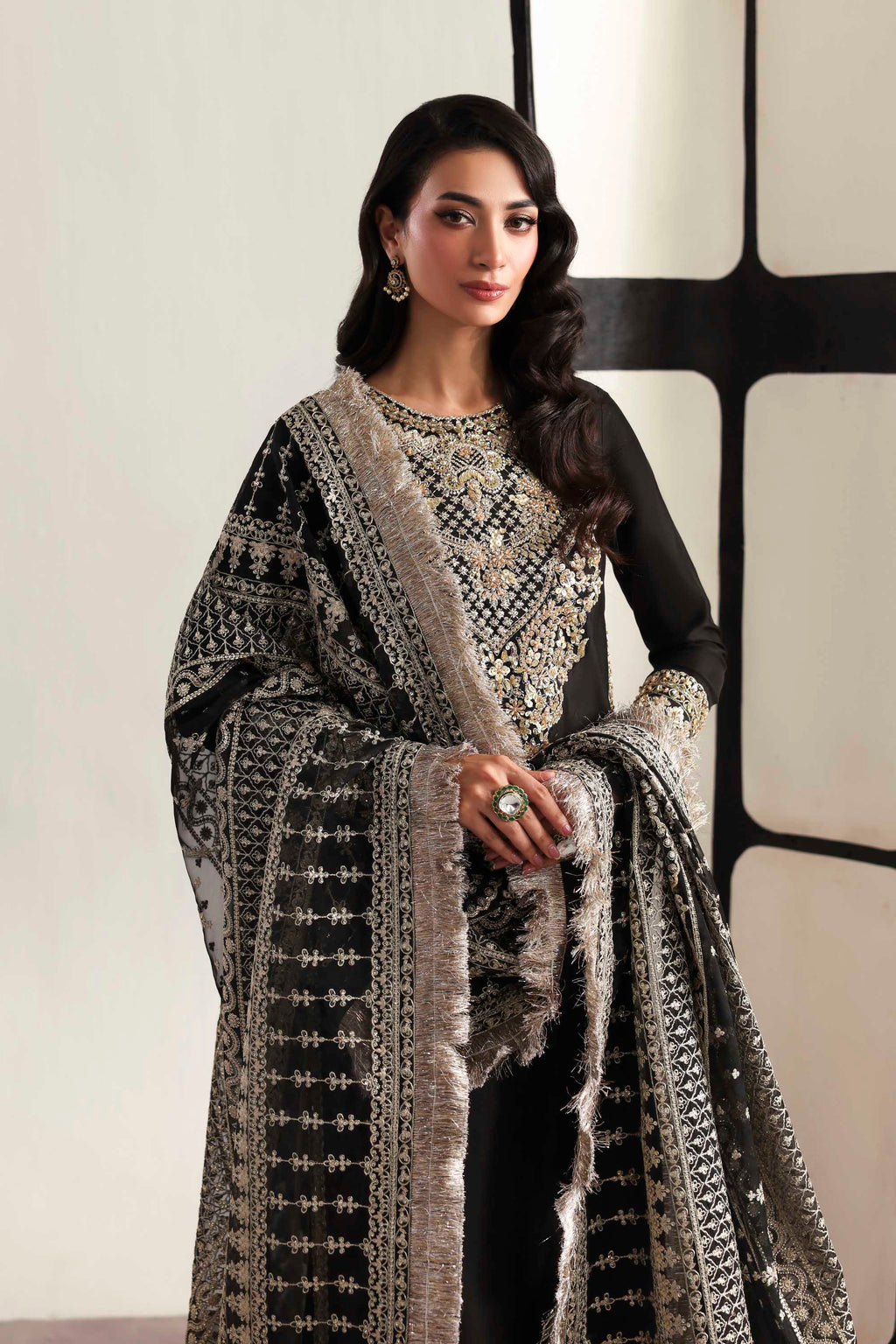 Onyx Organza Pakistani Formal Dresses - Akbar Aslam - 2