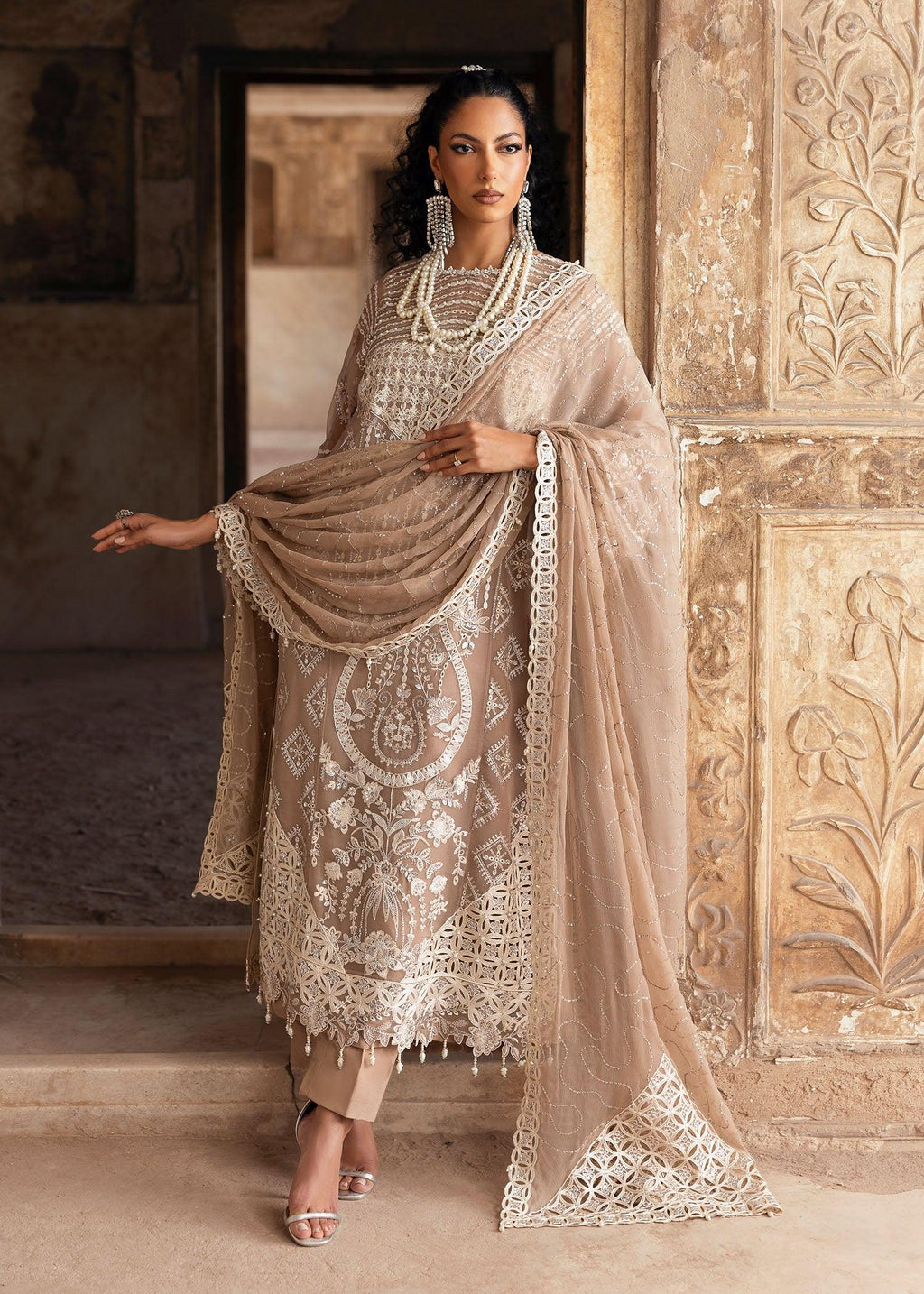 Divani Raw Silk Pakistani Formal Dresses