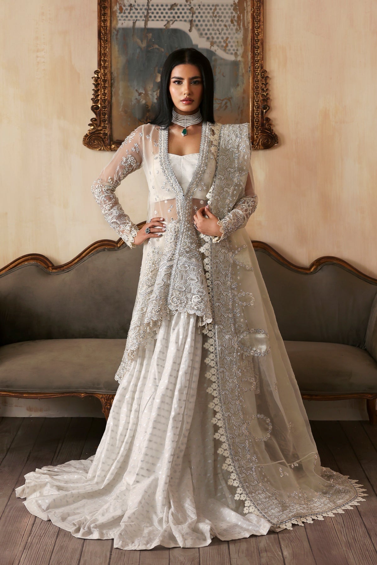 Zaunisa Embroidered Pakistani Dress