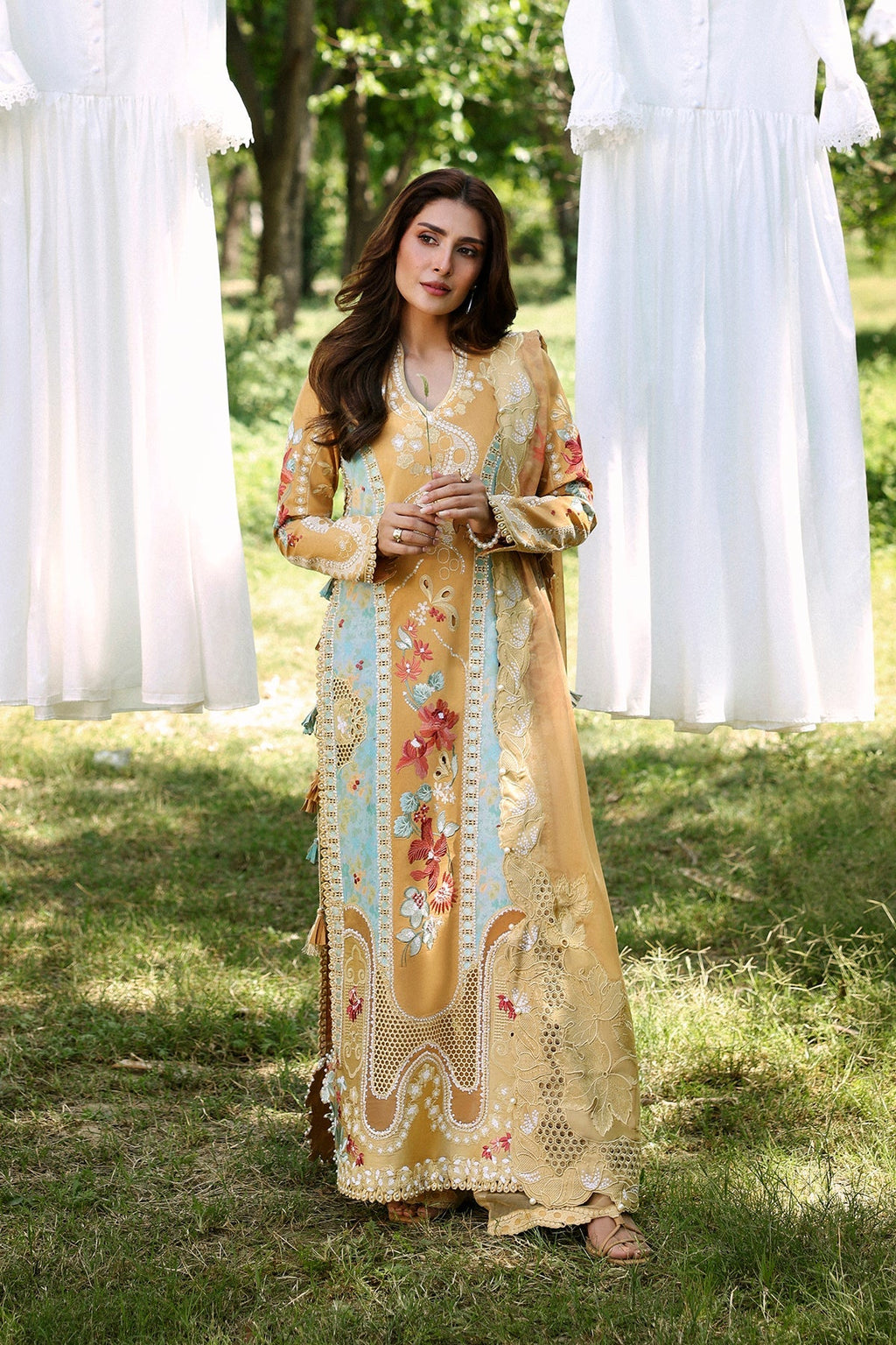 LEIAL Organza Pakistani Summer Dresses - Afrozeh - 1