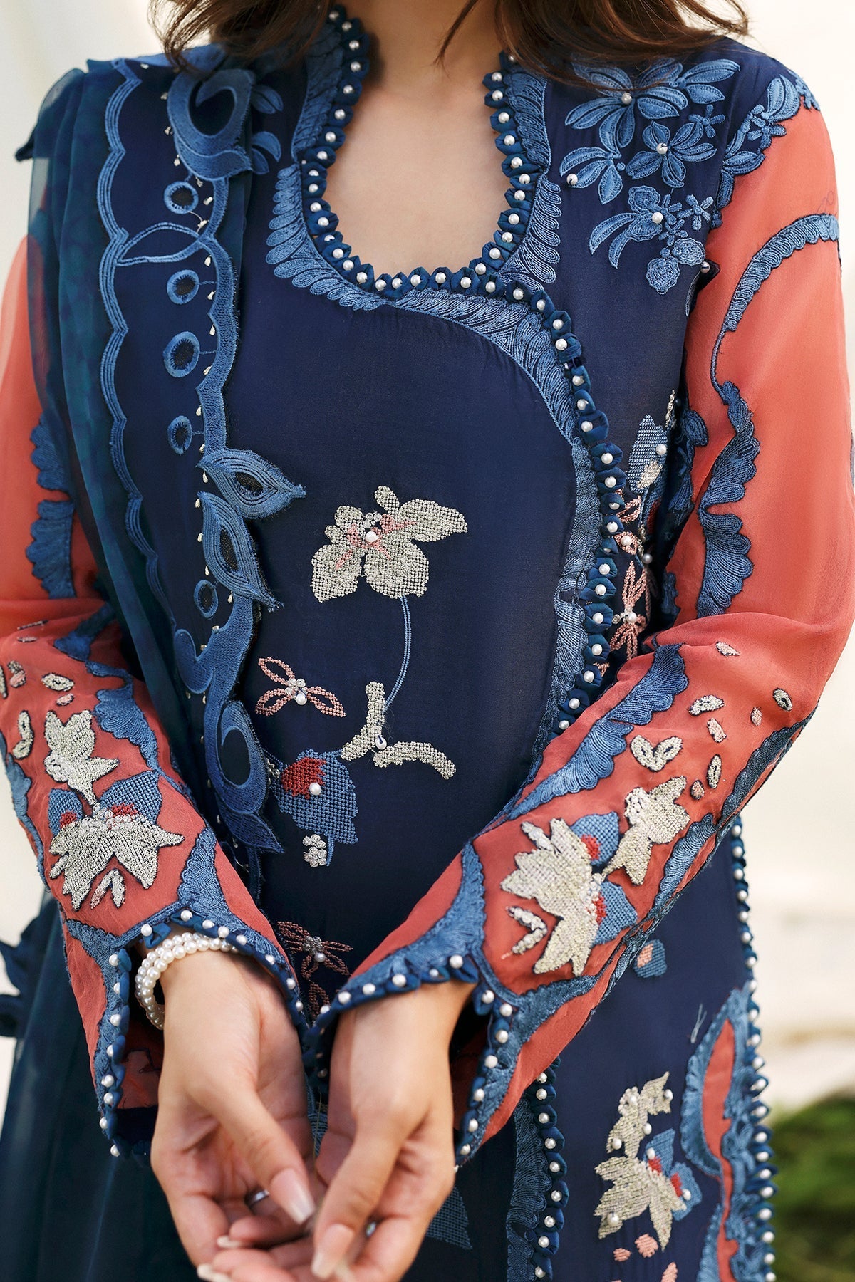 AVAIA Organza Pakistani Summer Dresses - Afrozeh - 4