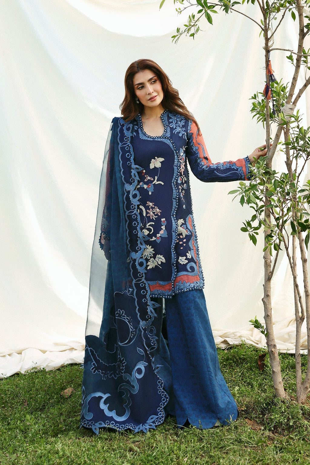 AVAIA Organza Pakistani Summer Dresses - Afrozeh - 1