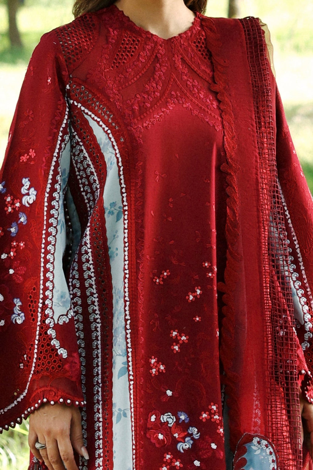 HALIA Organza Pakistani Summer Dresses - Afrozeh - 4