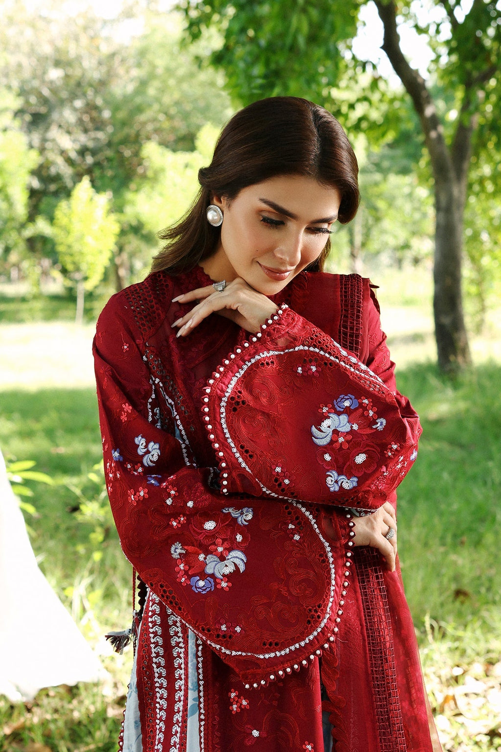 HALIA Organza Pakistani Summer Dresses - Afrozeh - 3
