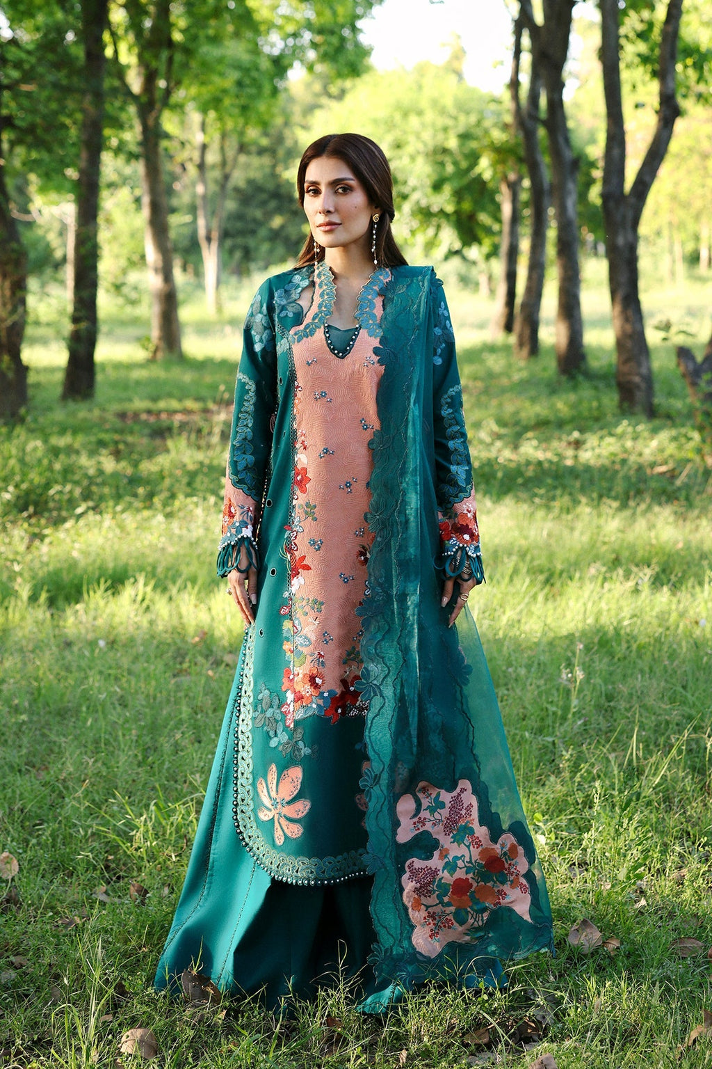 DALIYA Organza Pakistani Summer Dresses - Afrozeh - 1