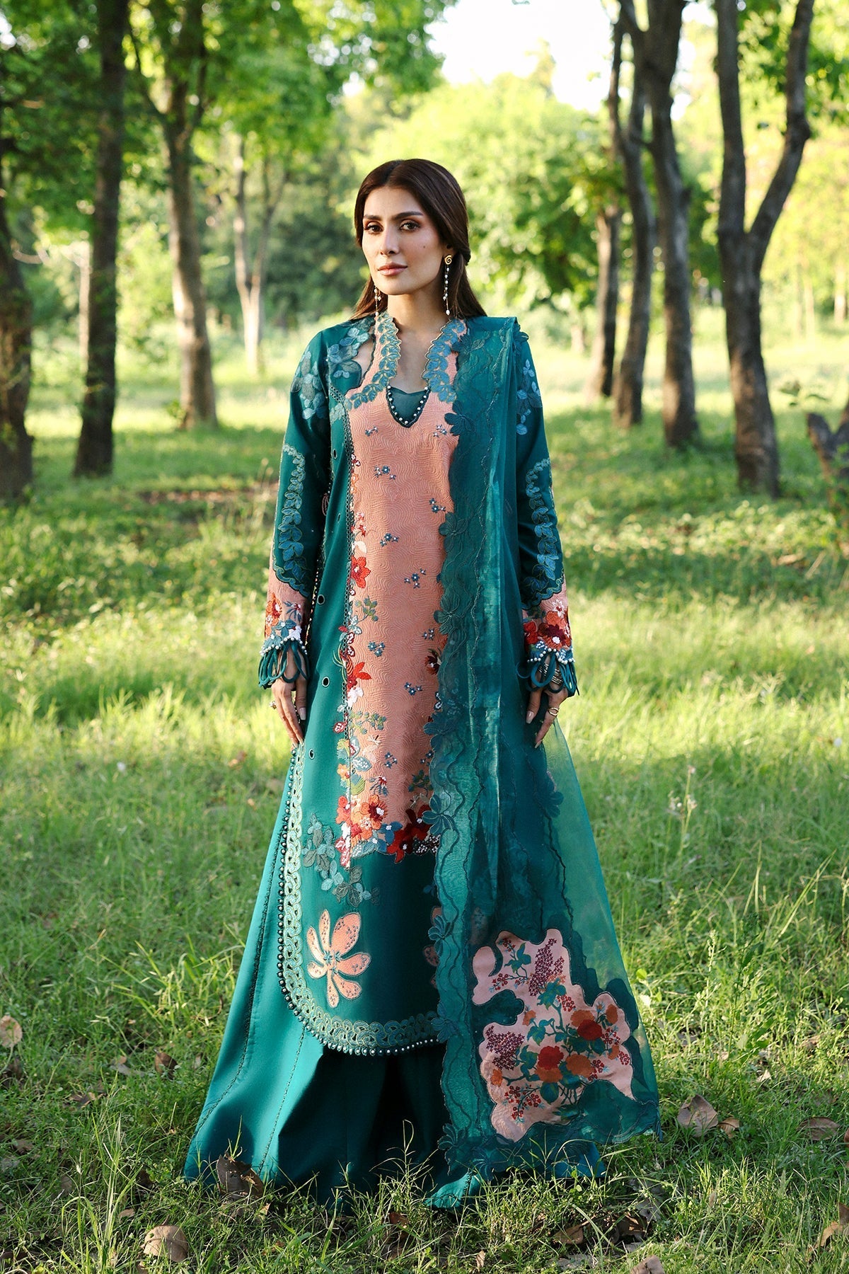 DALIYA Organza Pakistani Summer Dresses - Afrozeh - 1