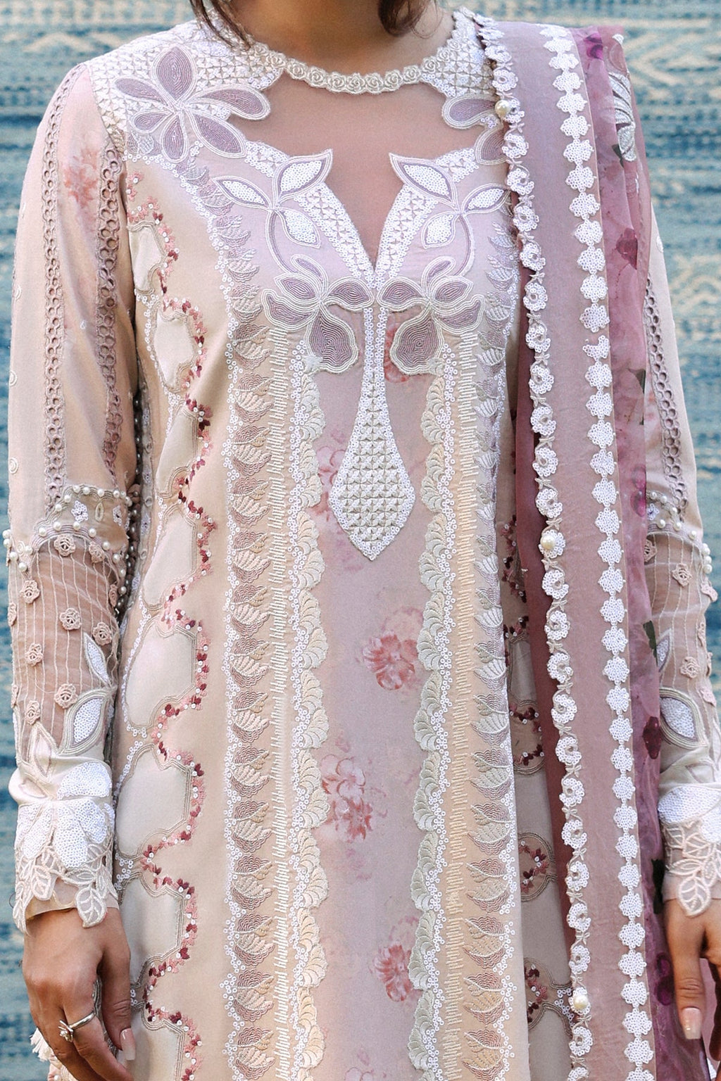 ZEYAM Organza Pakistani Summer Dresses - Afrozeh - 4
