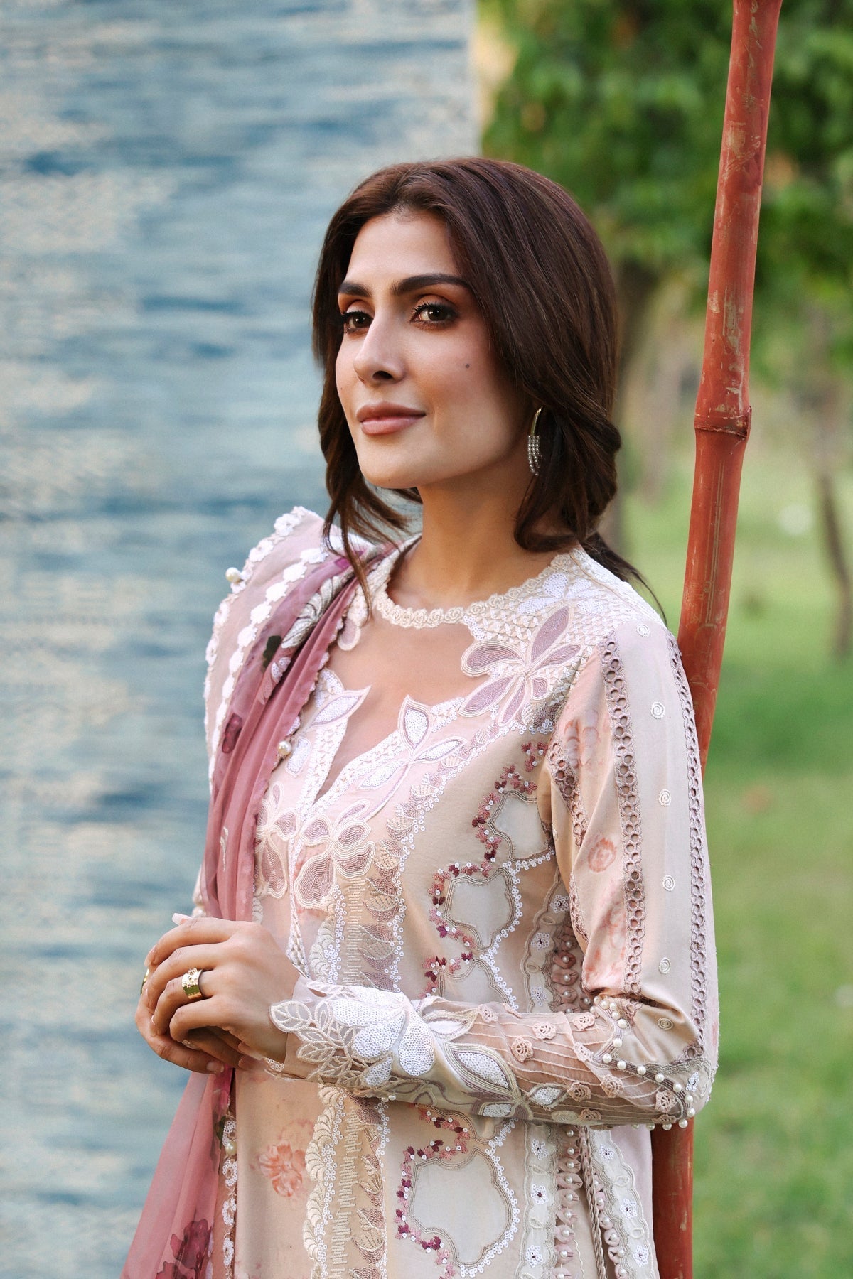 ZEYAM Organza Pakistani Summer Dresses - Afrozeh - 3