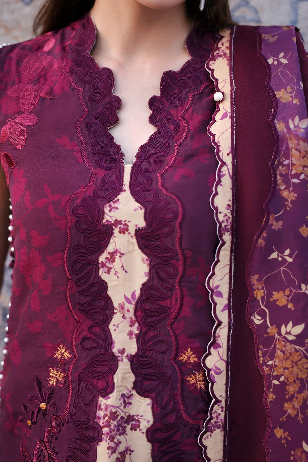 THALIA Organza Pakistani Summer Dresses - Afrozeh - 4