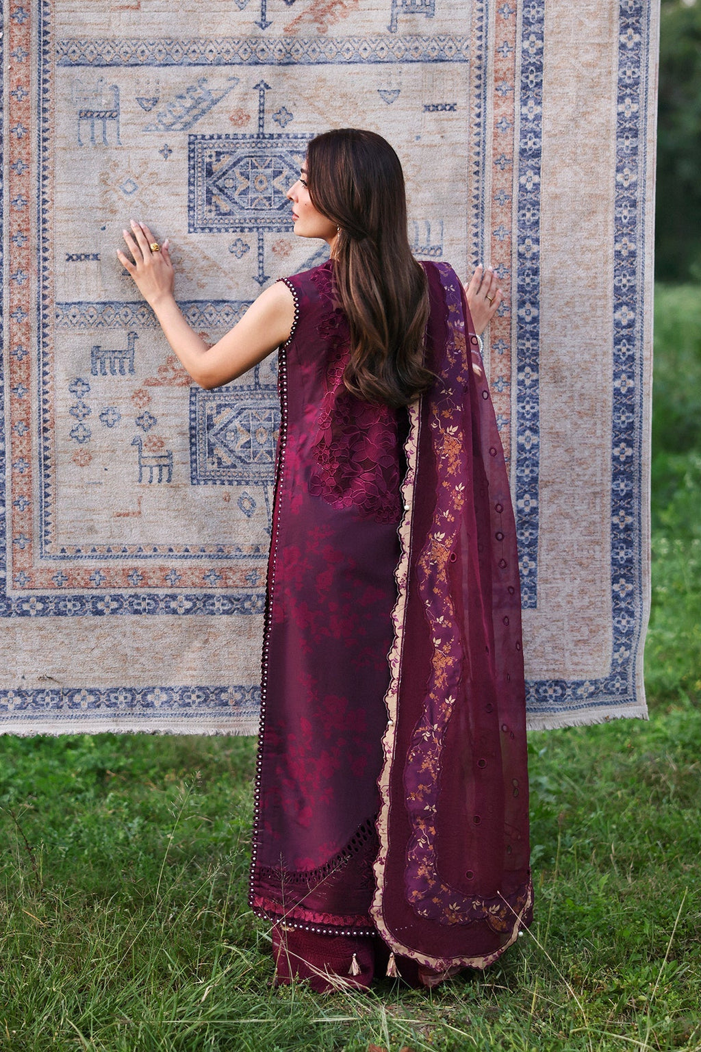 THALIA Organza Pakistani Summer Dresses - Afrozeh - 2
