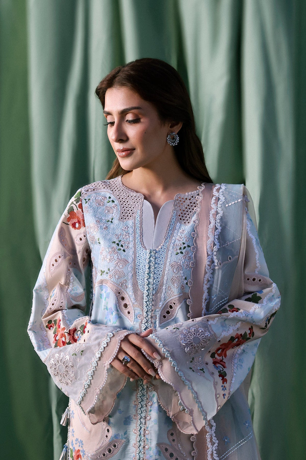 EIRENE Organza Pakistani Summer Dresses - Afrozeh - 3