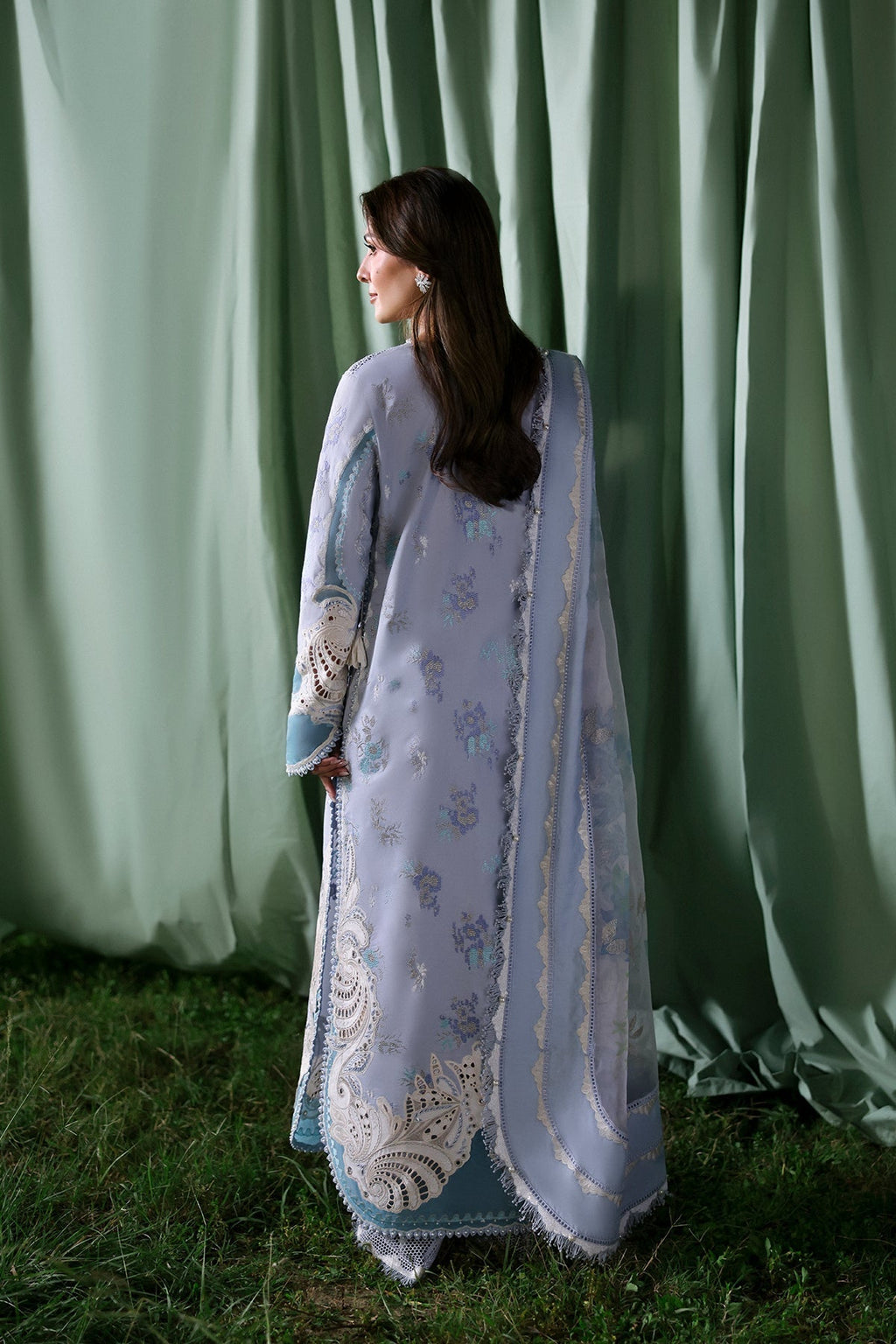 CHLORIS Organza Pakistani Summer Dresses - Afrozeh - 2
