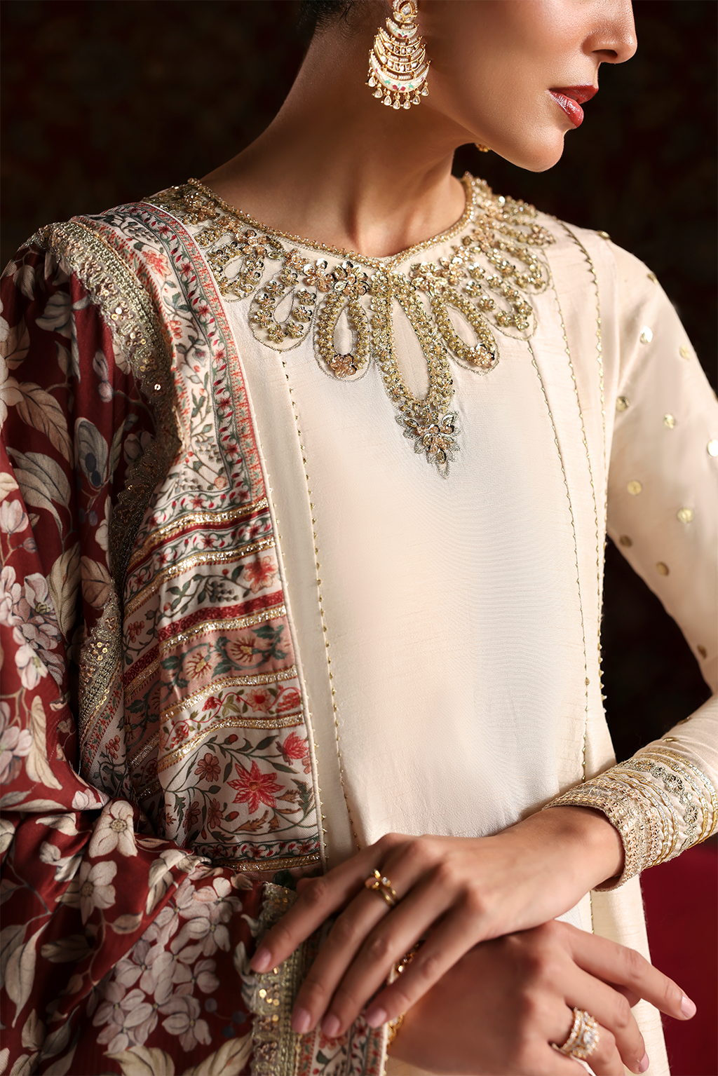 LALEH Raw Silk Pakistani Formal Dresses