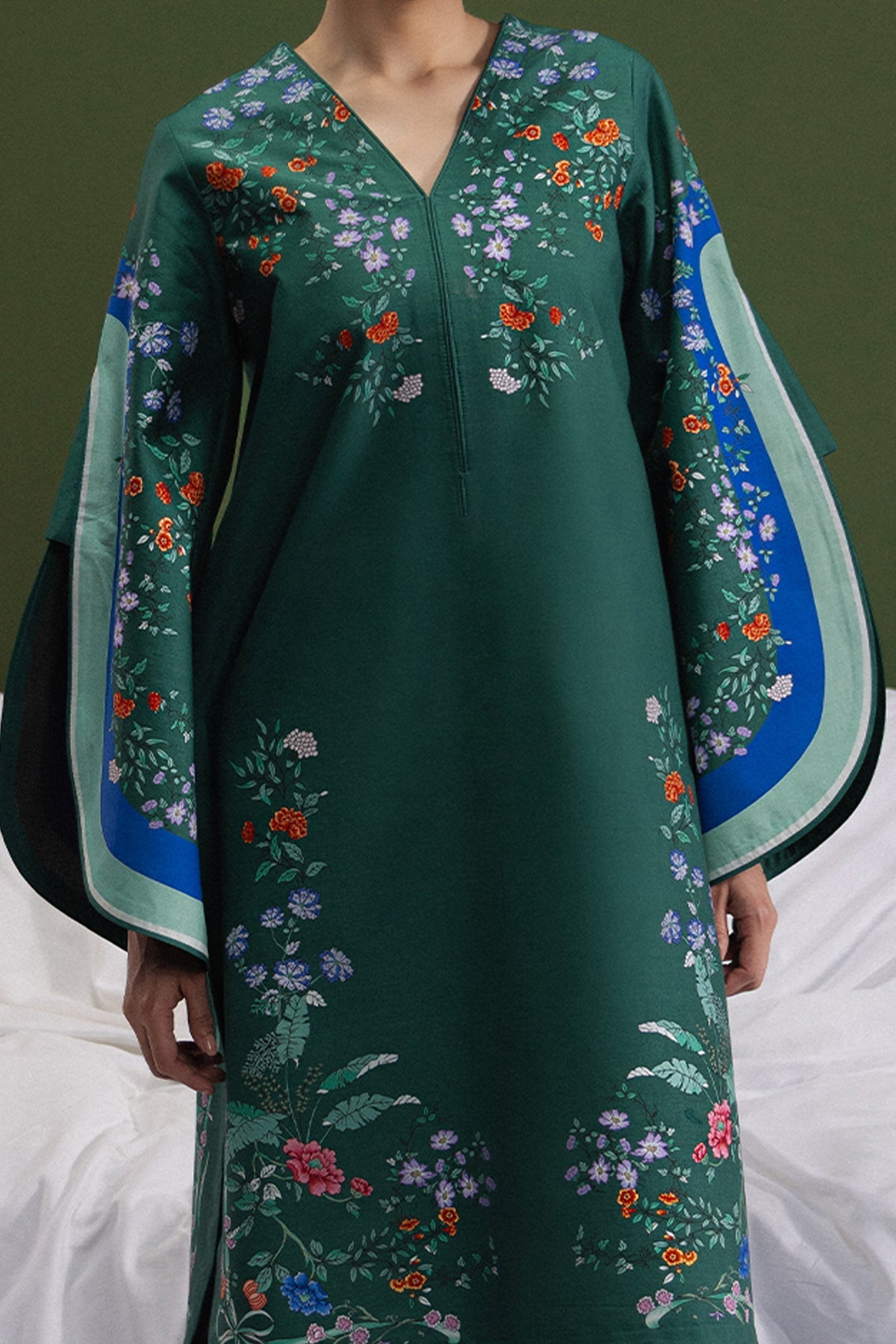 Willow Aesthetic Cambric Pakistani Summer Dresses - Afrozeh - 3
