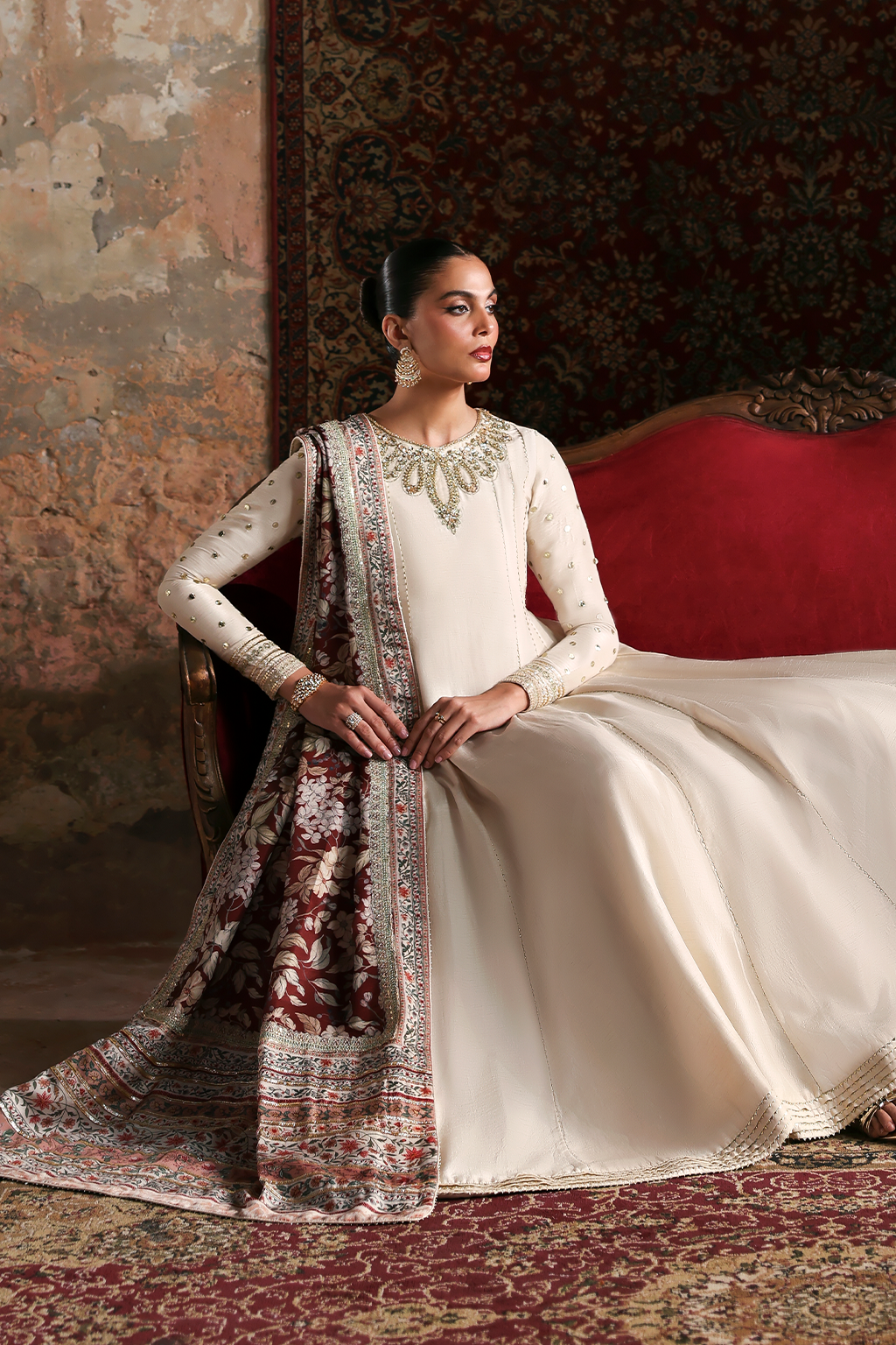 LALEH Raw Silk Pakistani Formal Dresses
