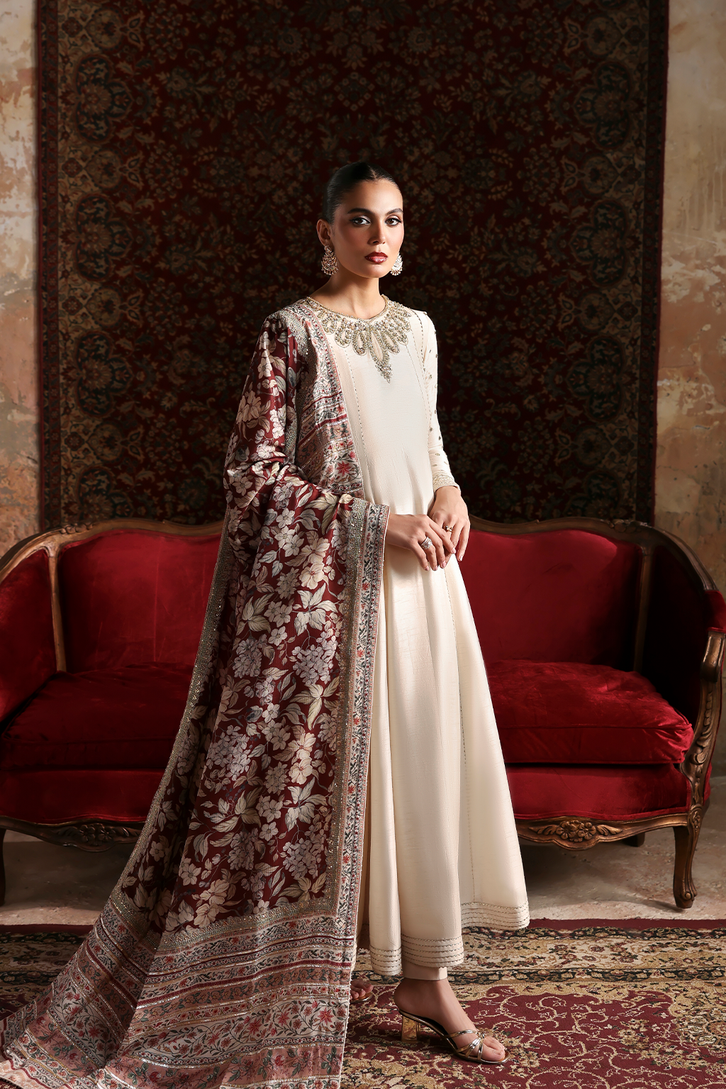 LALEH Raw Silk Pakistani Formal Dresses